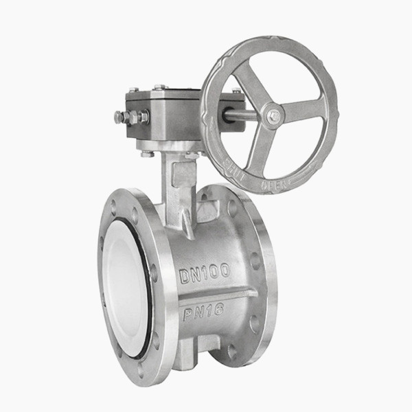 D341F46渦輪襯氟法蘭蝶閥