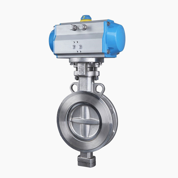 D673W氣動三偏心對夾蝶閥