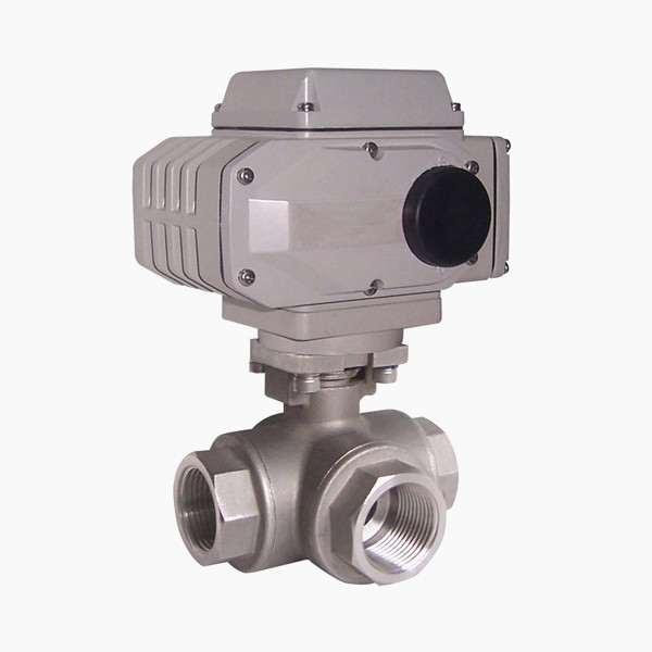 Q915F電動螺紋三通球閥