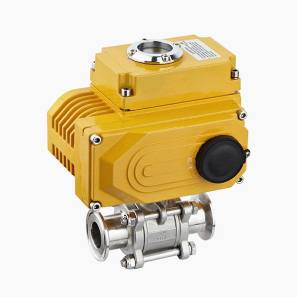 Q981F電動三片式卡箍球閥