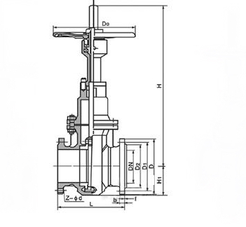 美標閘閥Z20SA1F2(圖1)
