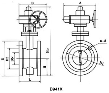 D941X電動襯膠法蘭蝶閥(圖1)