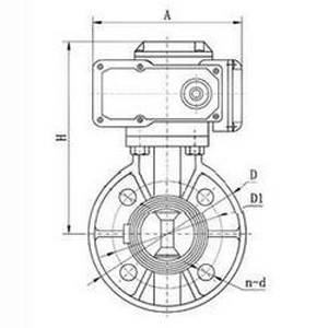 D971S電動(dòng)塑料蝶閥(圖1)