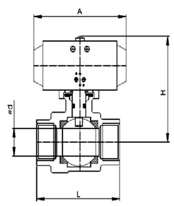 氣動(dòng)兩片式螺紋球閥(圖1) 氣動(dòng)兩片式螺紋球閥(圖1)