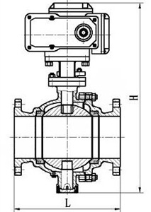 Q947W電動(dòng)固定法蘭球閥(圖1) Q947W電動(dòng)固定法蘭球閥(圖1)